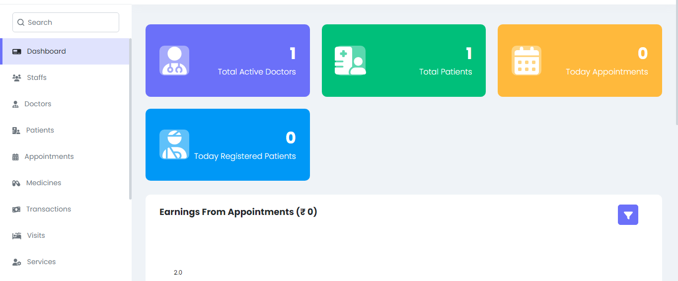 Clinicio Dashboard