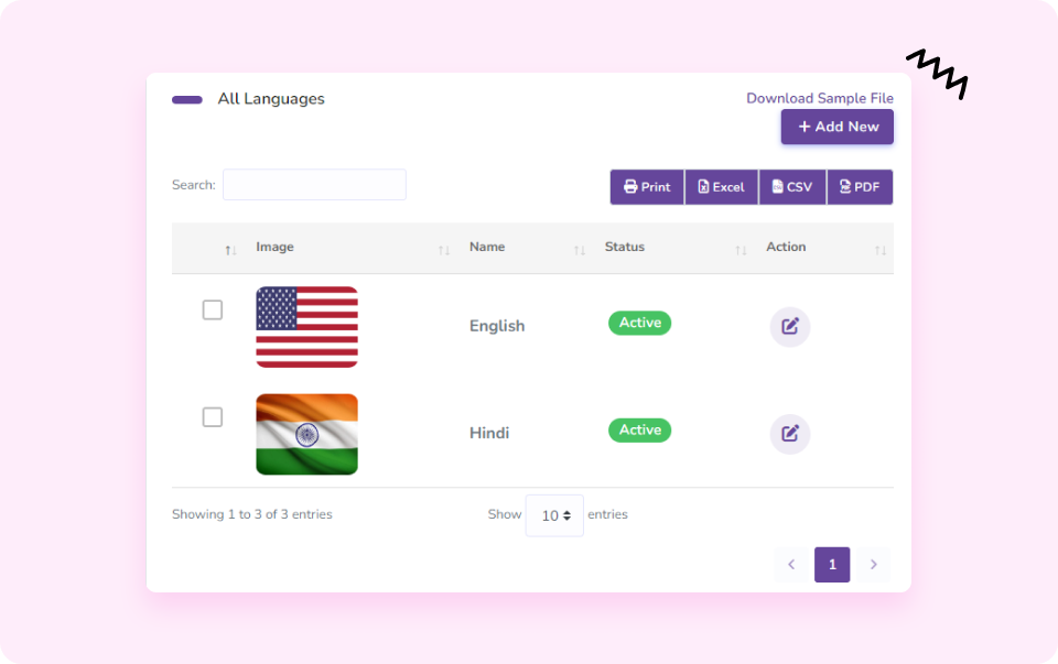 Multi-Language Support
