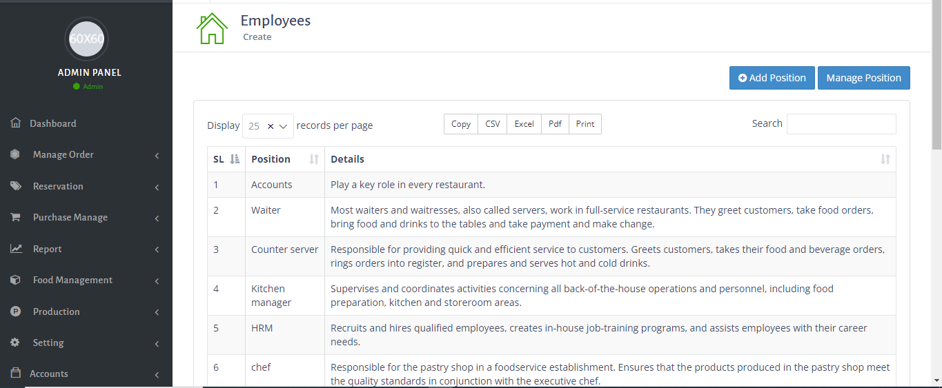 Food Desk Mobile Apps