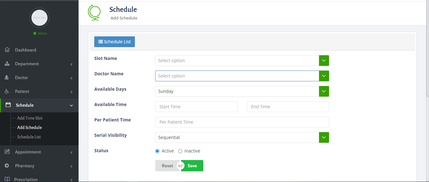 Healthy Web Dashboard