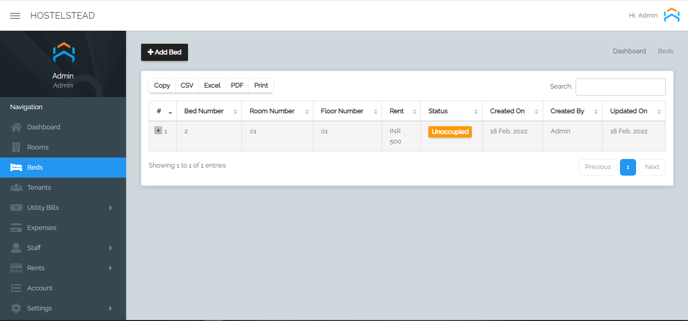 Tenant Management System