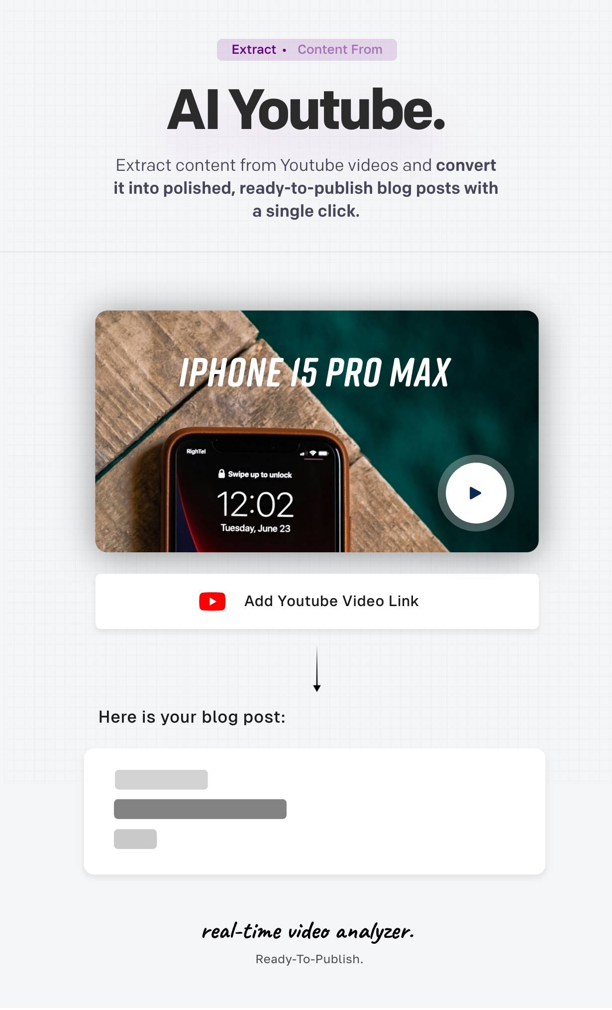WriteTalent - Video Generator Desc