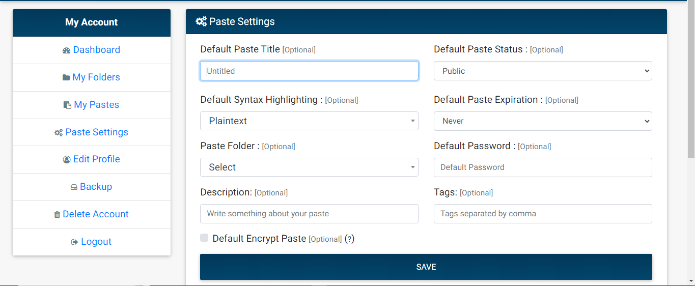 Pastero - Text Hosting & Sharing Tool - Feature showcase 4