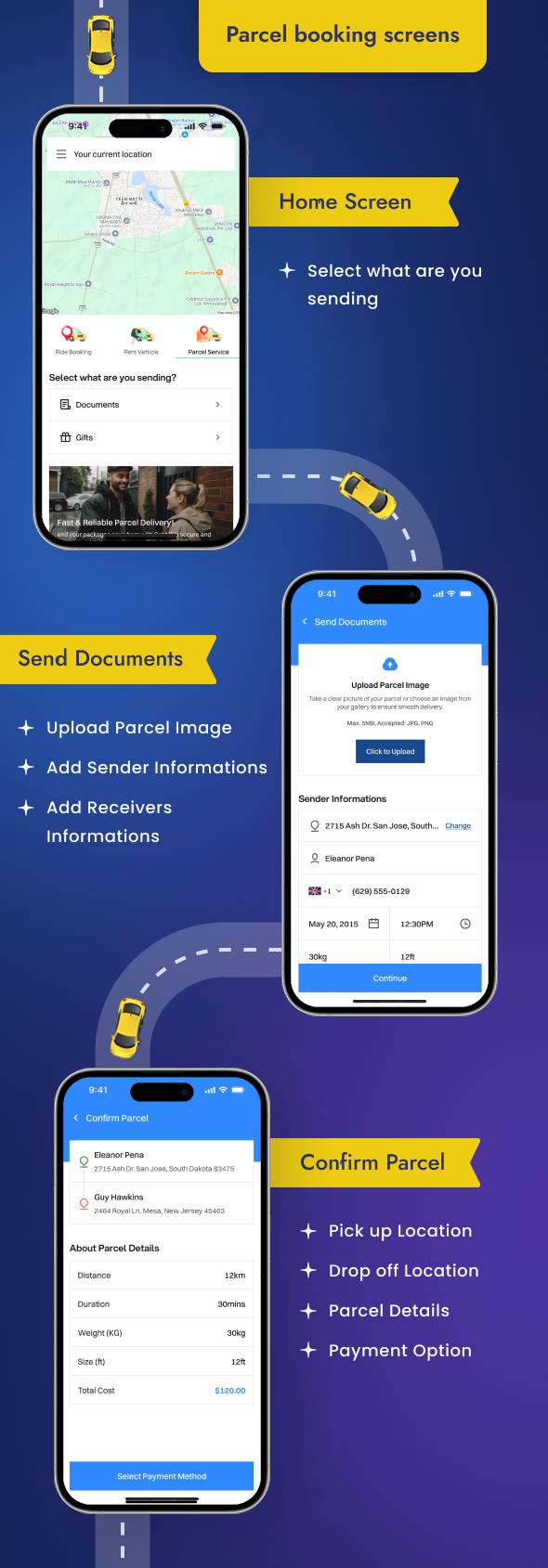 WorkCab - Complete Taxi App | Taxi Booking Solution - Feature showcase 11