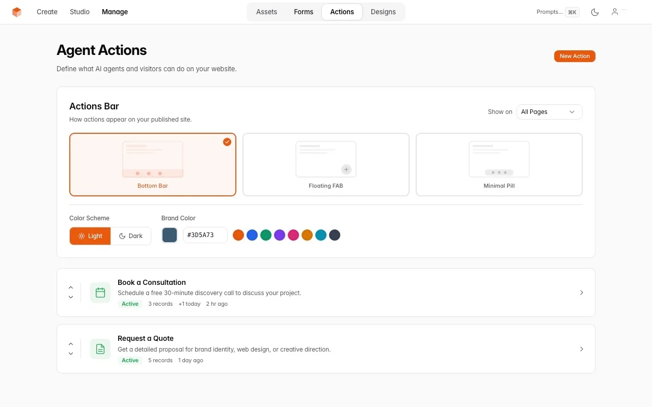 Asset manager and media uploads