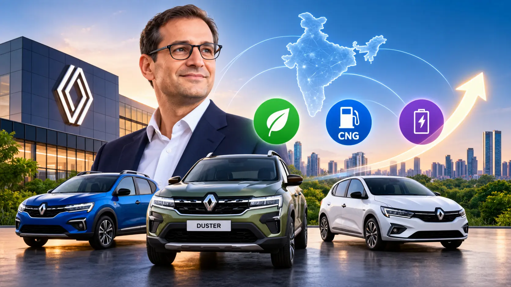 Renault India Sees Hybrid and CNG Cars Driving Half of Sales Mix Within Three Years