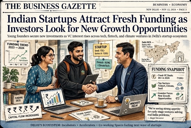 Indian Startups Attract Fresh Funding as Investors Look for New Growth Opportunities