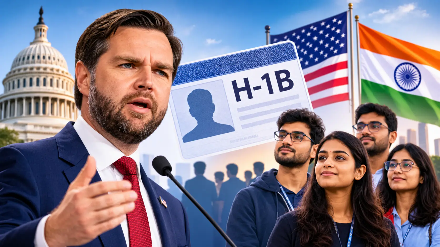 JD Vance Defends H-1B Workers Remark, Says Criticism Was Aimed at Employers