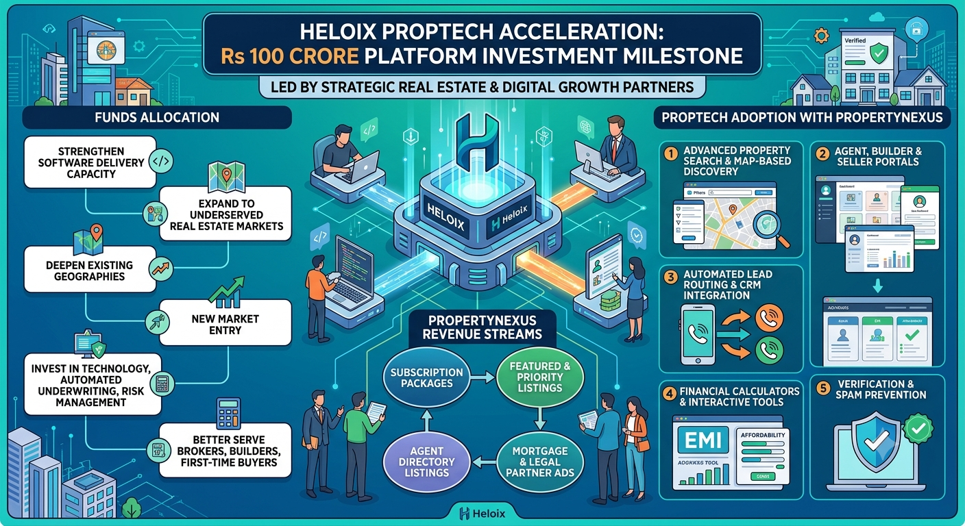 Heloix raises Rs 100 Cr scale-up momentum with PropertyNexus real estate platform
